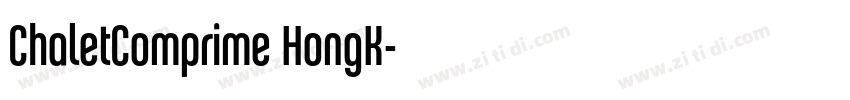ChaletComprime HongK字体转换